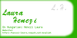 laura henczi business card